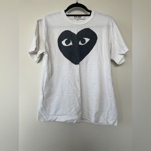 Play by comme dés garçon heart t-shirt